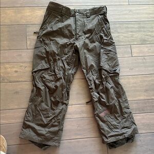 Men's Brown Cargo snow Pants Burton